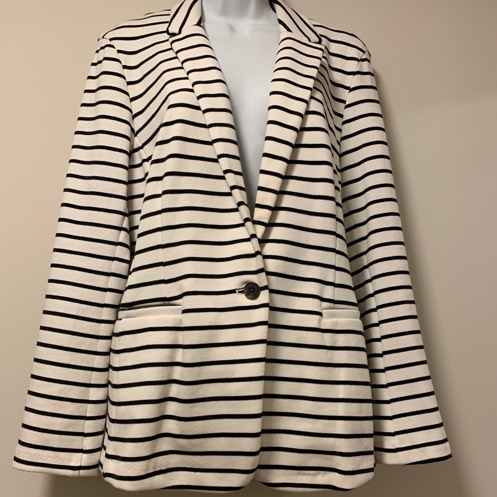 Old Navy Striped Blazer Size L.